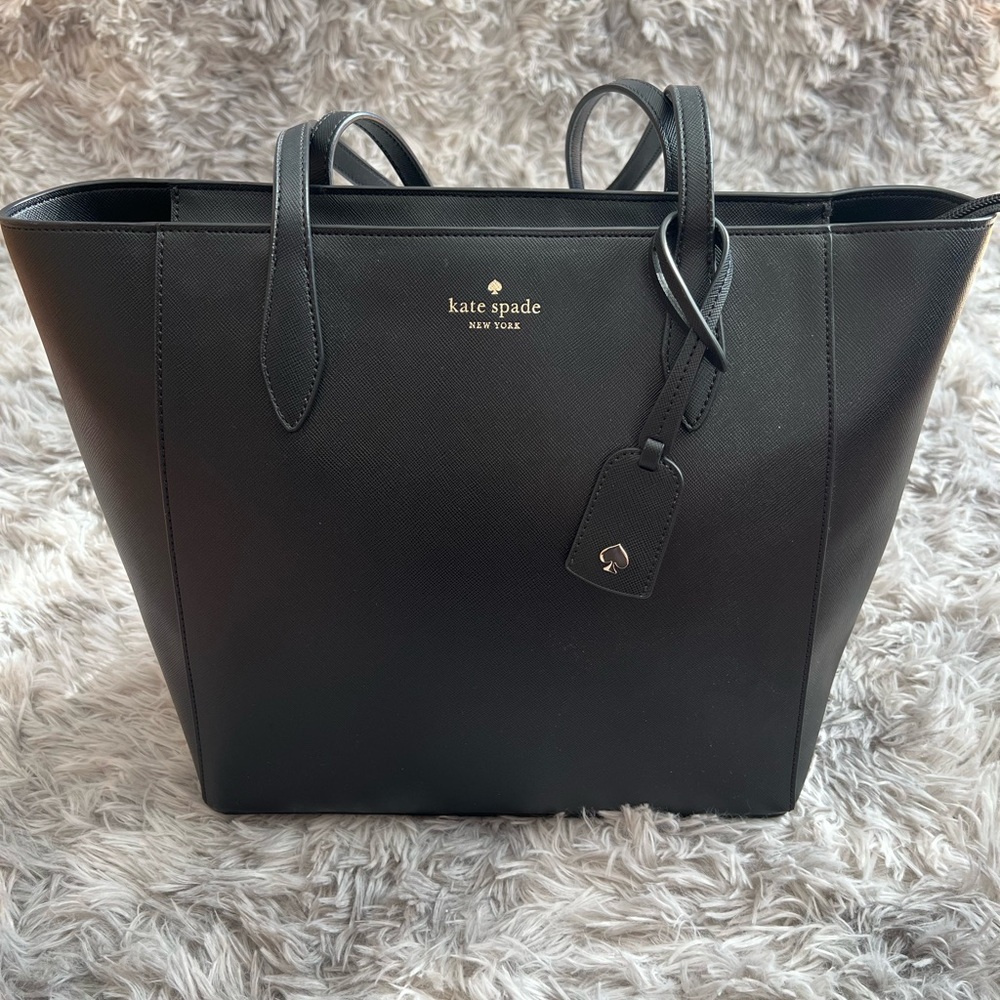 Kate Spade | Black Leather Large Tote